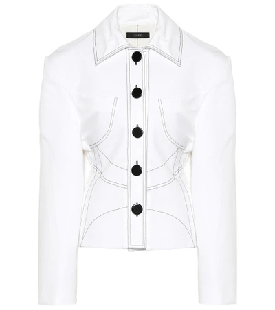 Shop Ellery Modular Cotton Jacket In White