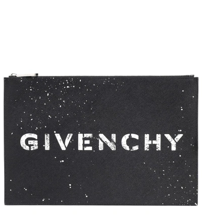 Shop Givenchy Logo Jacquard Clutch In Female