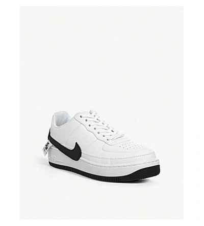 Shop Nike Air Force 1 Jester Xx Leather Trainers In White Black