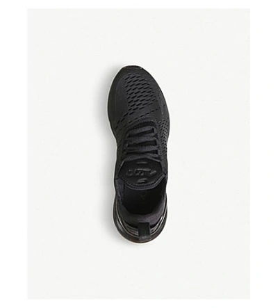 Shop Nike Air Max 270 Mesh Trainers In Black Black F