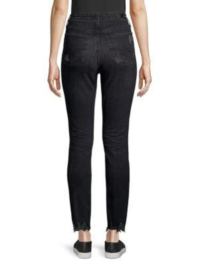 Shop Ag Sophia High-rise Washed Straight-leg Jeans In 4 Years Fazed