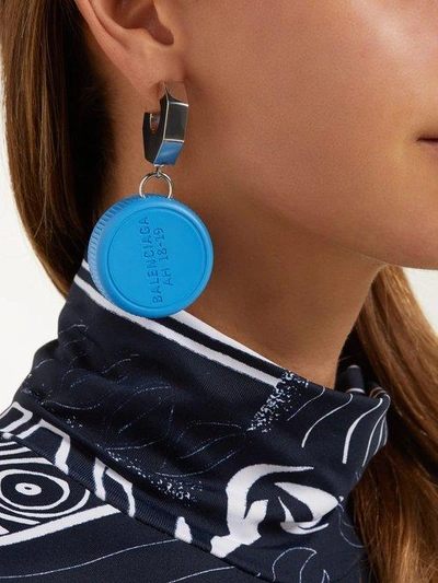 balenciaga earrings bottle cap