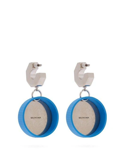 balenciaga earrings bottle cap