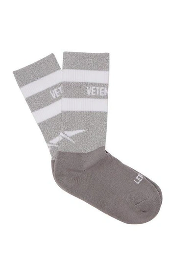 Vetements Grey Reebok Edition Reflective Socks | ModeSens
