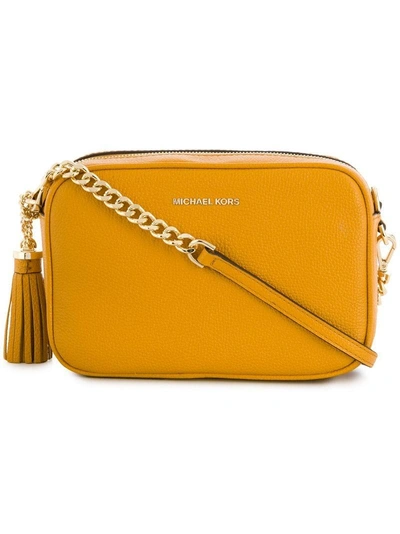 Shop Michael Michael Kors Ginny Crossbody Bag - Brown