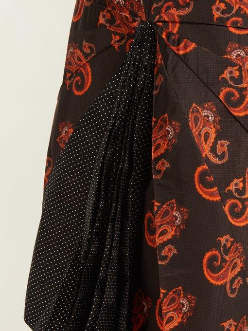 Vetements Paisley & Polka Dot Umbrella In Black Multi | ModeSens