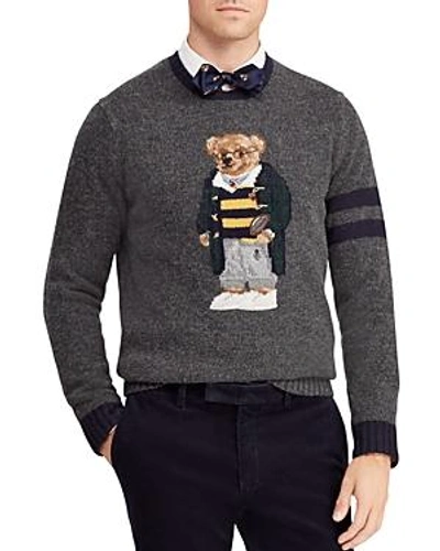 Shop Polo Ralph Lauren Polo Bear Sweater In Gray