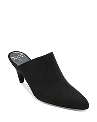 Shop Laurence Dacade Women's Stefany Suede Pointed-toe Mules In Black