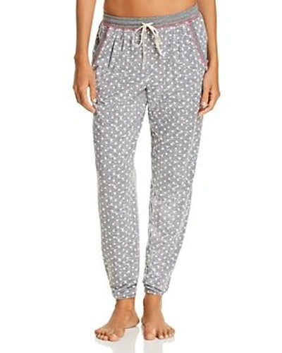 Shop Jane & Bleecker New York Printed Knit Jogger Pants In Gray Dot