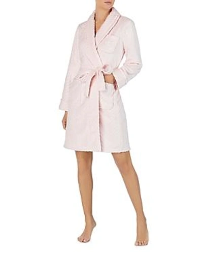Shop Ralph Lauren Lauren  Plush Sculpted Robe In Pink