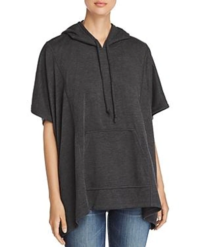 Shop Tommy Bahama Costa Hooded Poncho In Black