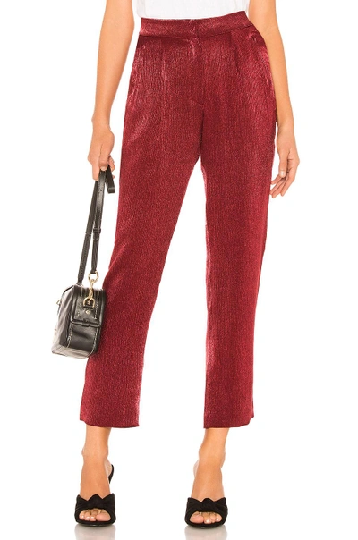 Shop House Of Harlow 1960 X Revolve Vincent Pant In Red. In Raspberry Red