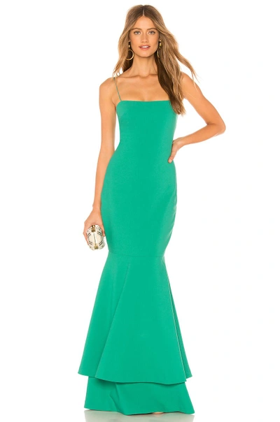 Shop Likely Aurora Gown In Green. In Green Lake