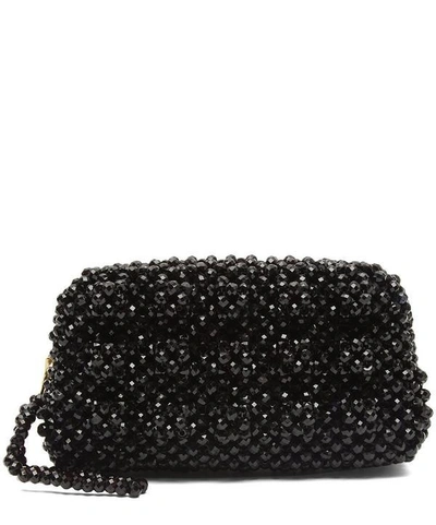 Shop Shrimps Molly Beaded Purse In Black