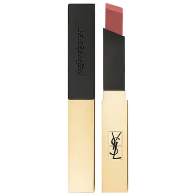 Shop Saint Laurent Rouge Pur Couture The Slim Matte Lipstick 11 Ambiguous Beige 0.077 oz / 2.2 G