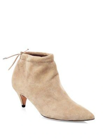 Shop Kate Spade Sophie Suede Ankle Boots In Sand