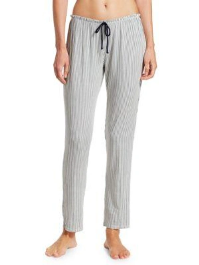 Shop Eberjey Nordic Stripe Pants In Multi Ivory