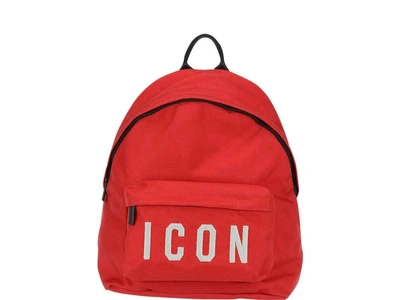Shop Dsquared2 Medium Backpack In Red/white
