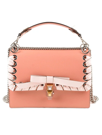 Shop Fendi Kan I Shoulder Bag In 3qmacaron+confetto