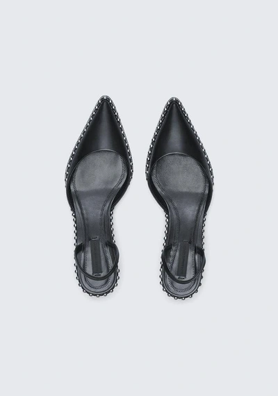 Shop Alexander Wang Rina Low Slingback In Black