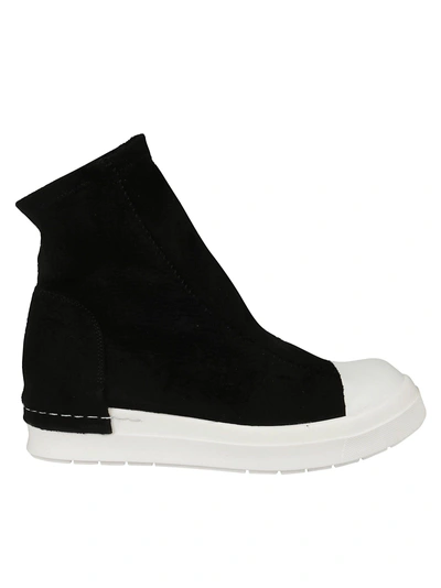 Shop Cinzia Araia Sneaker Boots In Black/white