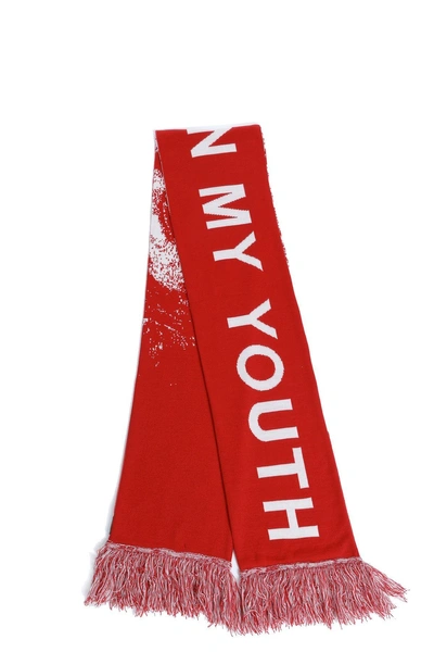 Shop Misbhv Scarf In Rosso