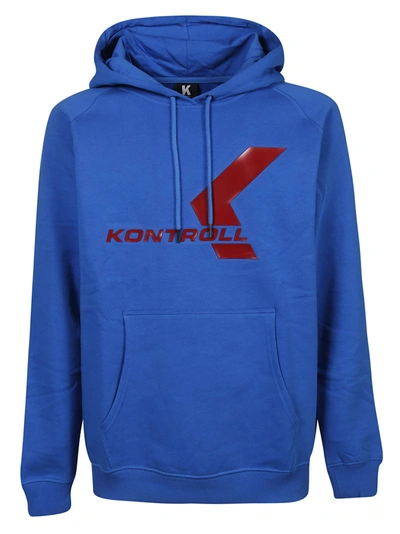 Shop Kappa Kontroll Logo Hoodie In Blue