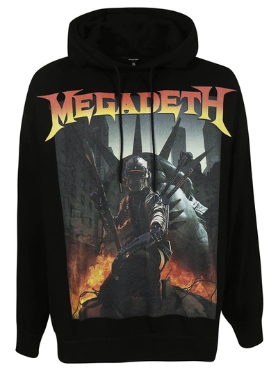 Shop R13 Megadeth Print Hoodie In Black
