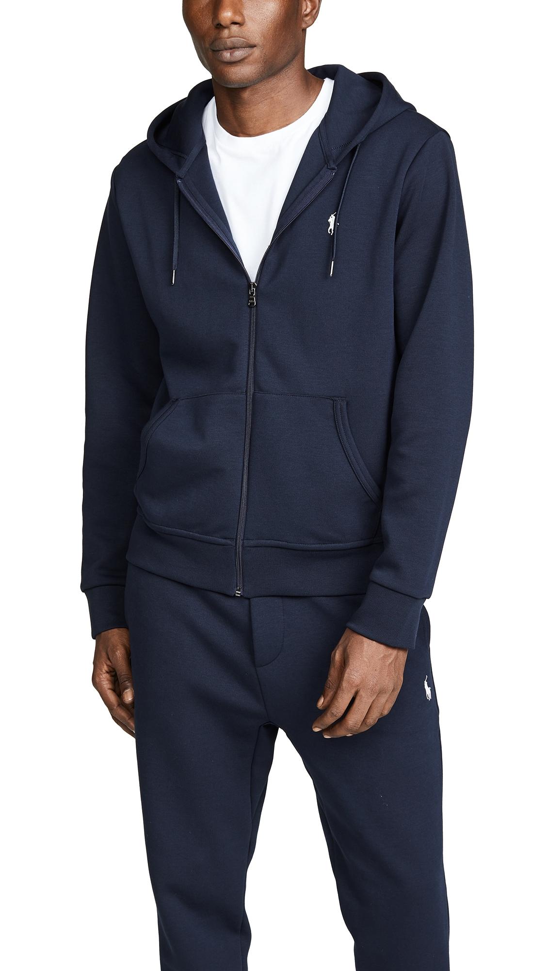Polo Ralph Lauren Men's Big & Tall Double-knit Full-zip Hoodie In Aviator  Navy | ModeSens