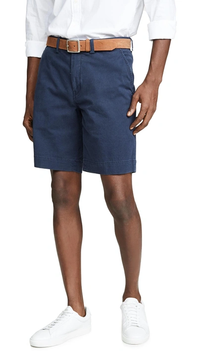 Shop Polo Ralph Lauren Classic Fit 9" Stretch Chino Shorts Nautical