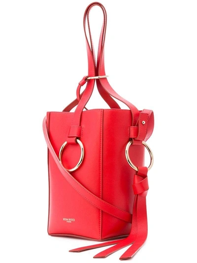 Shop Nina Ricci O-ring Bucket Bag - Red