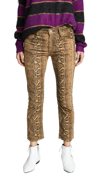 Shop Isabel Marant Étoile Apolo Jeans In Ochre