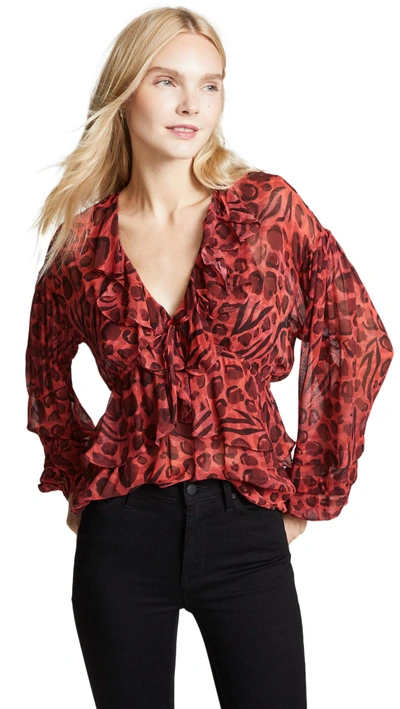 Shop Iro Realize Top In Red
