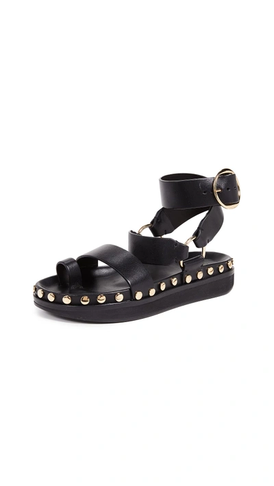 Shop Isabel Marant Nirvy Sandals In Black/dore