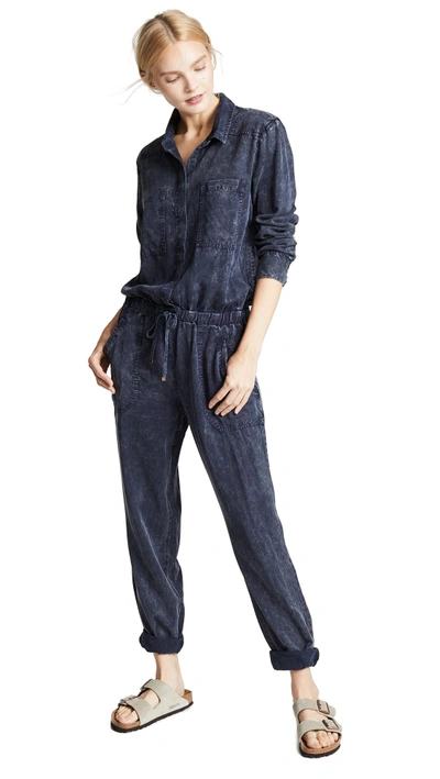 Shop Young Fabulous & Broke Everest Jumpsuit In Navy