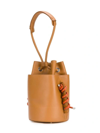 Shop Scotria Spiral Bucket Bag - Brown