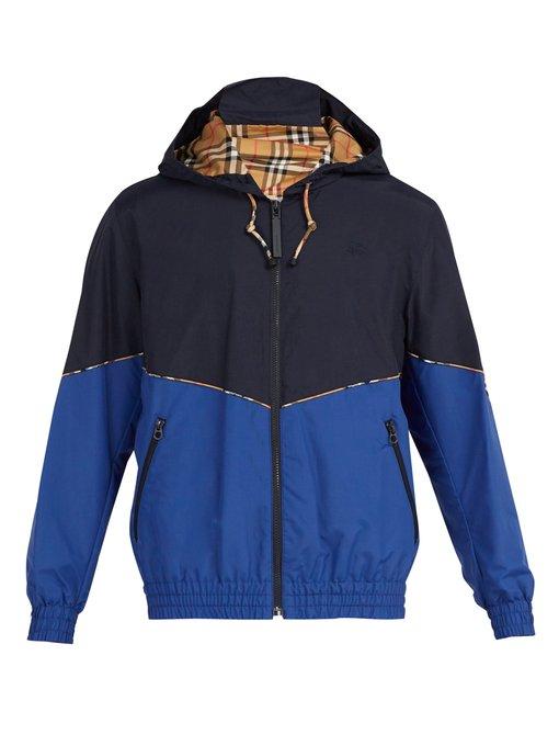 blue burberry jacket