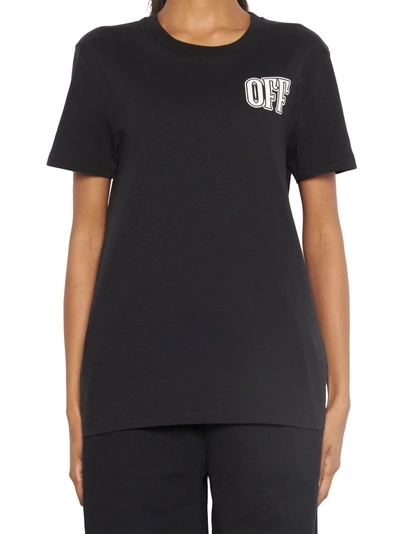 Shop Off-white 'lips Casual' T-shirt In Black
