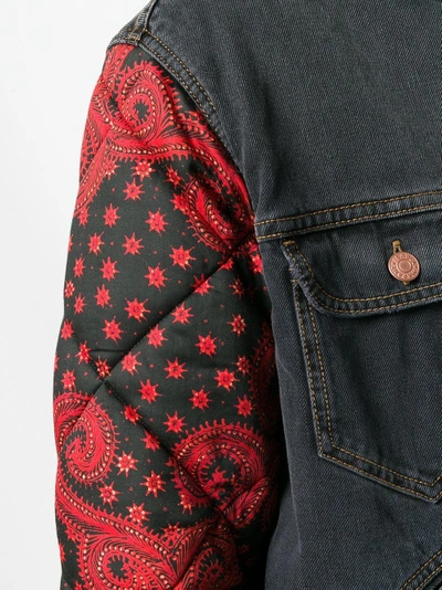 Shop Isabel Marant Quilted Sleeve Denim Jacket