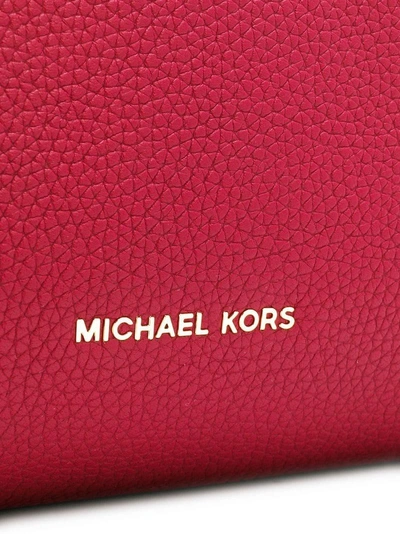 Shop Michael Michael Kors Leather Tote Bag - Red