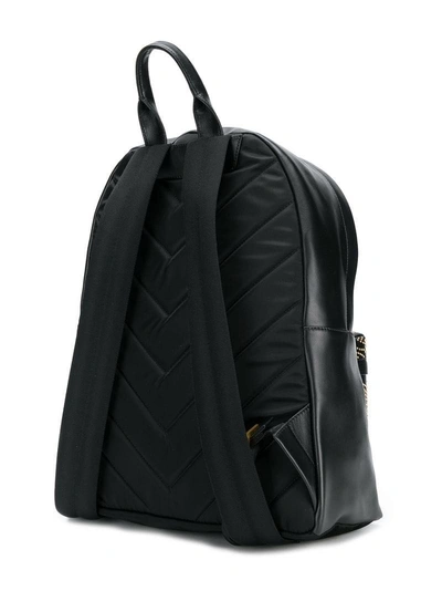 Shop Versace Studded Backpack In Black