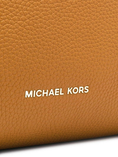 Shop Michael Michael Kors Leather Tote Bag In Nude & Neutrals
