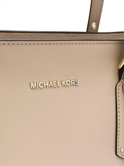 Shop Michael Michael Kors Voyager Tote - Neutrals