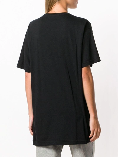 Shop Gucci Logo Short Sleeved T-shirt - Black