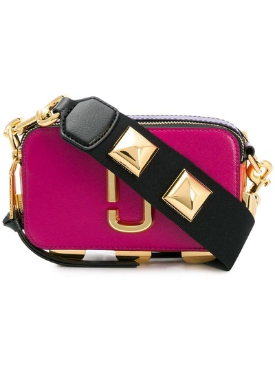 Shop Marc Jacobs Snapshot Mini Crossbody Bag In Pink
