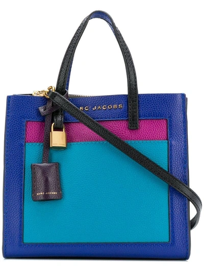 Shop Marc Jacobs Mini Grind Tote Bag - Blue