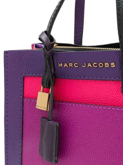 Shop Marc Jacobs Mini Grind Tote Bag - Purple