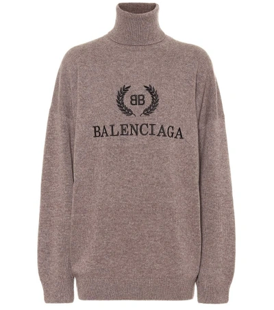 Bb Turtleneck Sweater In Beige