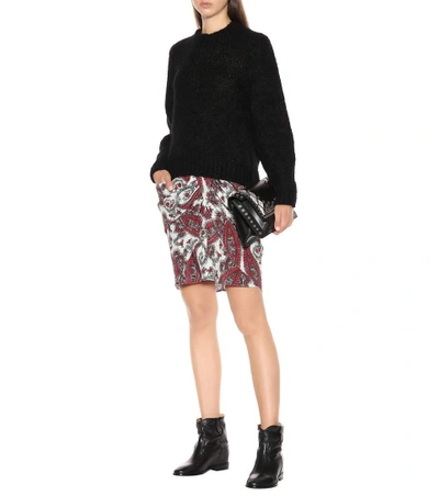 Shop Isabel Marant Tilena Printed Miniskirt In Multicoloured