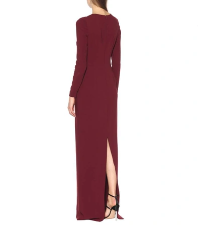 Shop Stella Mccartney Crêpe Gown In Red